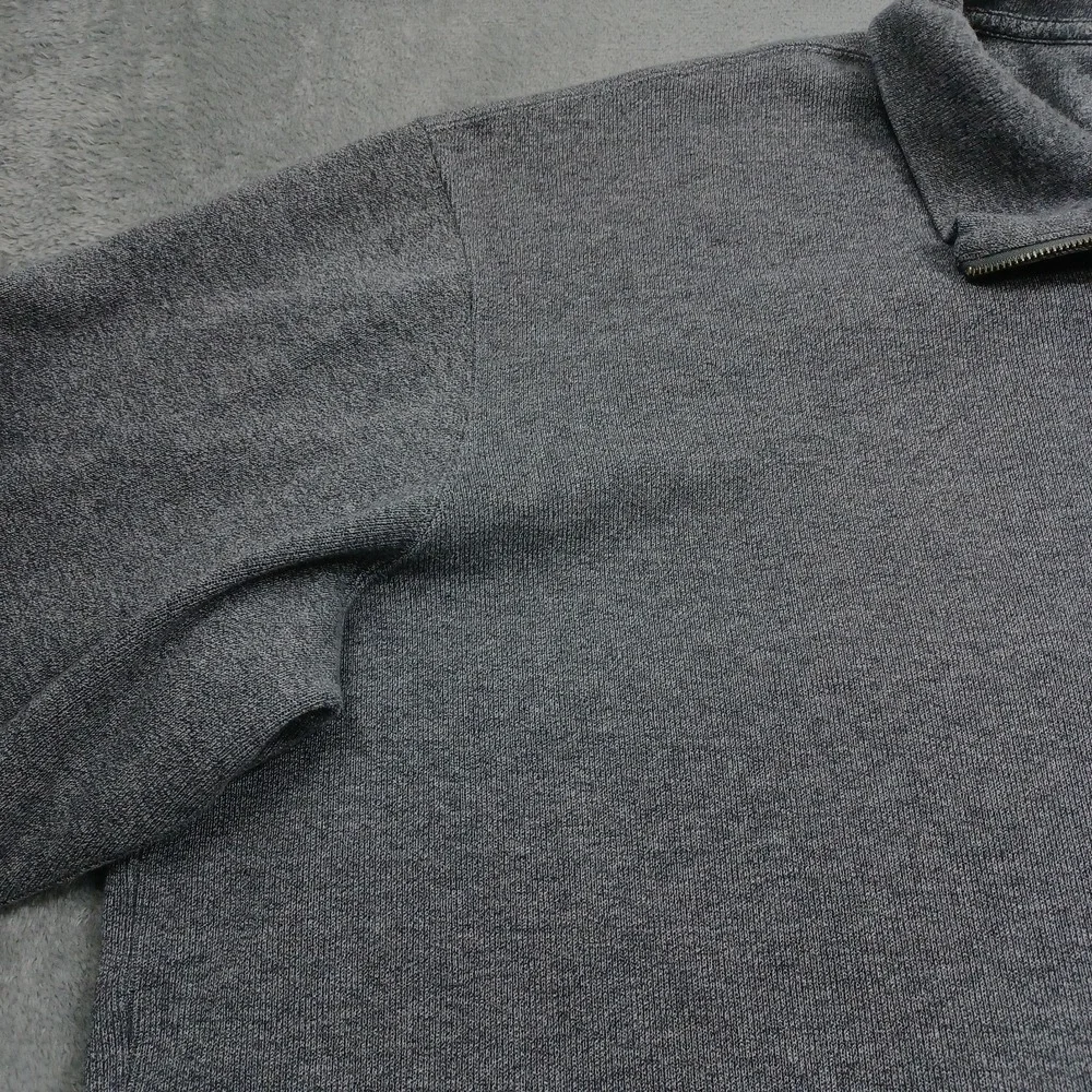 Polo Ralph Lauren Sweater Mens 4XB Gray 1/4 Zip Pullover Preppy Cotton